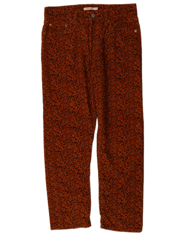 Womens Straight Corduroy Trousers W31 L28