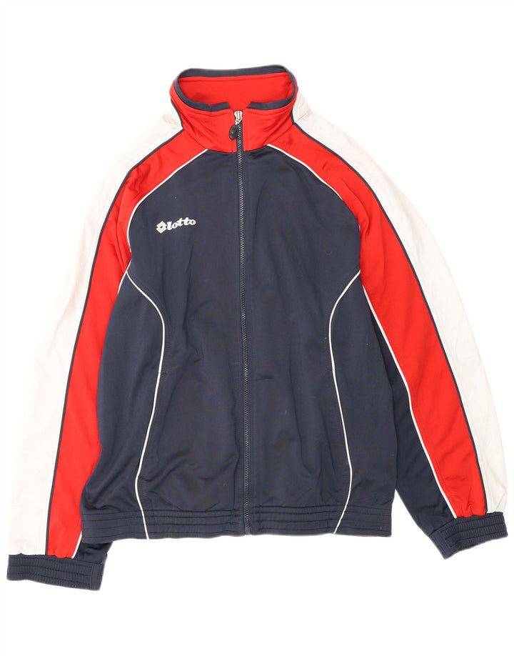 LOTTO muška gornja jakna trenirke, veliki tamnoplavi poliester