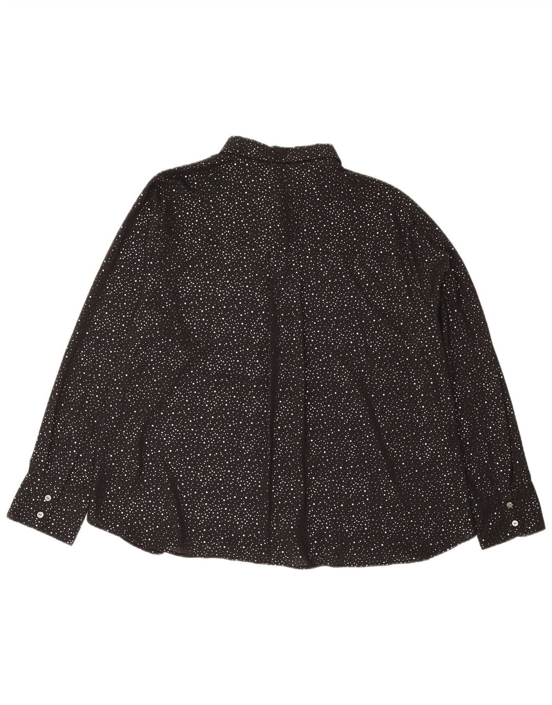 Marks & Spencer ženska prevelika košulja bluza UK 18 XL crna na točkice
