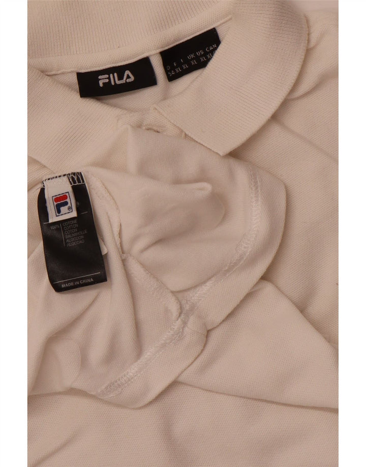 FILA muška polo majica XL od bijelog pamuka