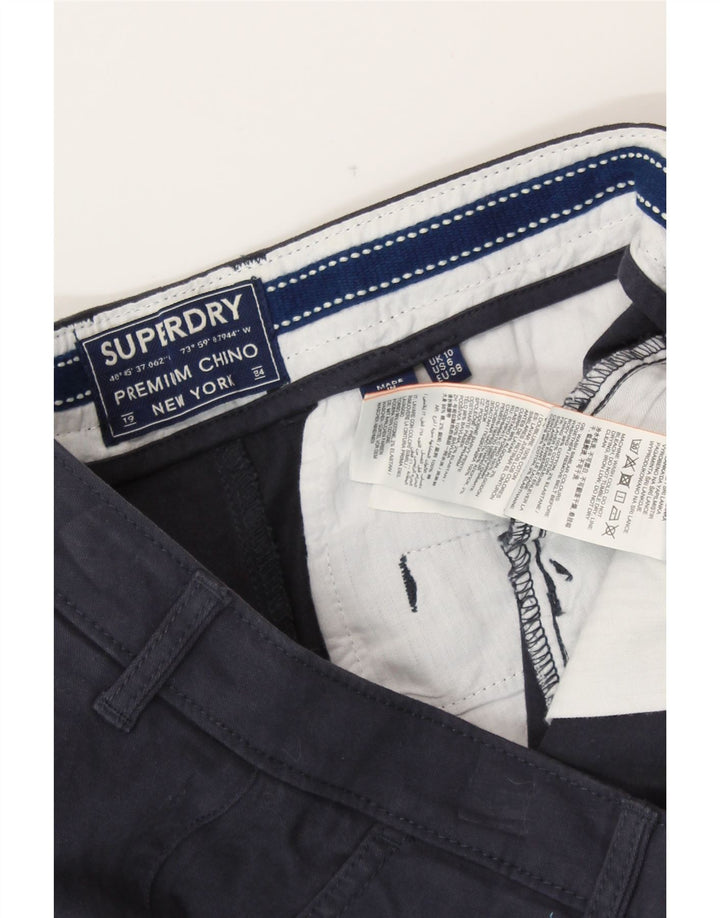 SUPERDRY ženske kratke chino hlače UK 10 male W30 tamnoplavi pamuk