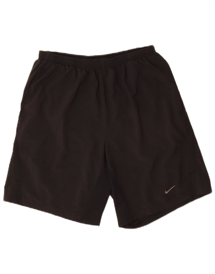 Nike muške Dri Fit sportske kratke hlače srednje crne boje od poliestera