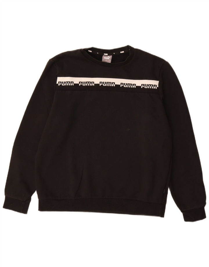 PUMA muška majica s grafičkim motivima, veliki crni pamuk