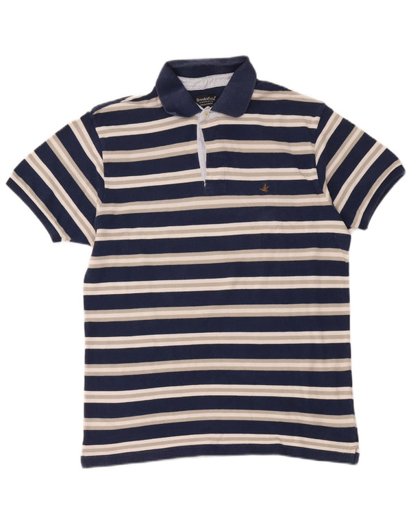 Brooksfield muška polo majica IT 52 Veliki tamnoplavi pamuk na pruge