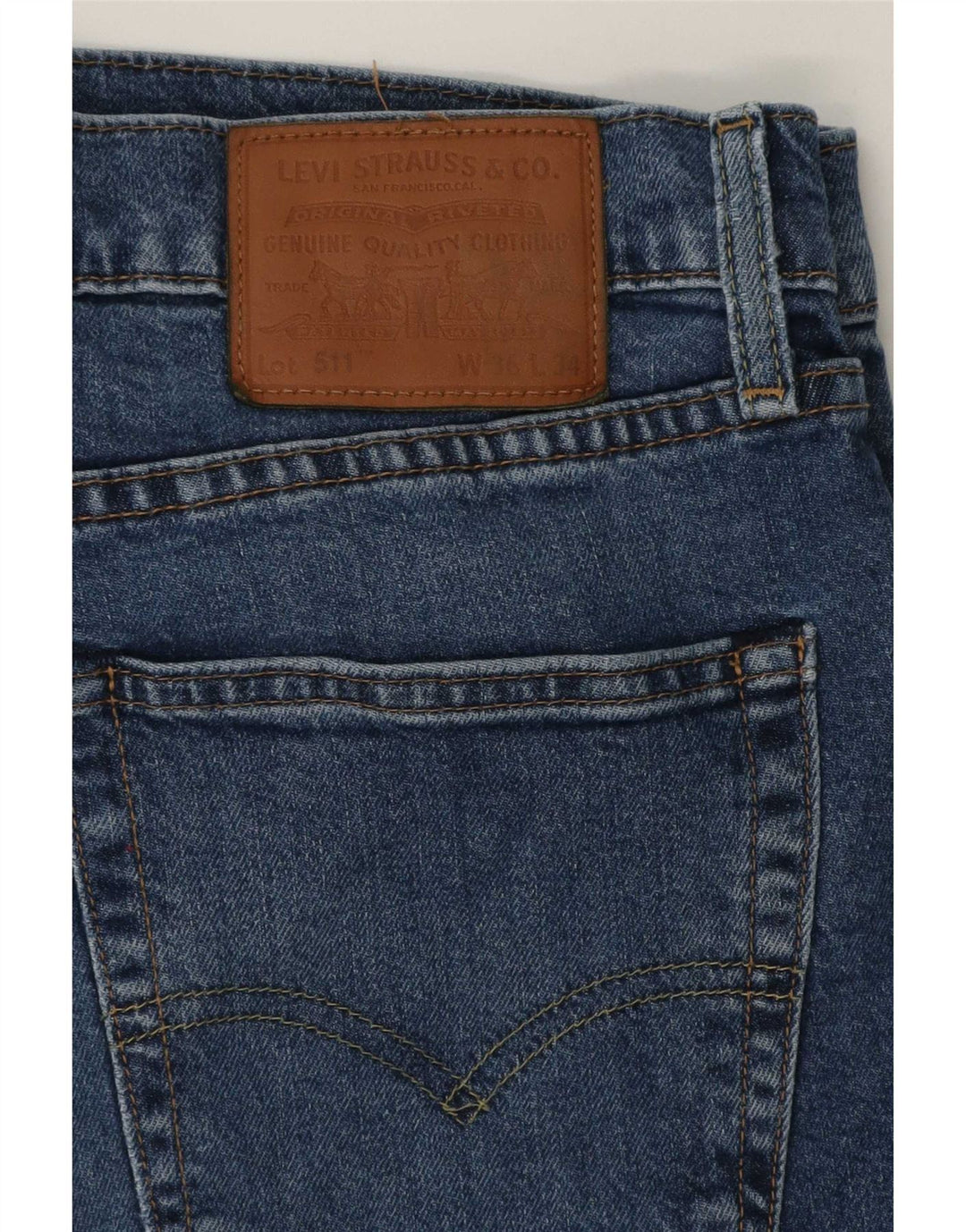 Levi's muške 511 uske traperice W36 L34 plavi pamuk