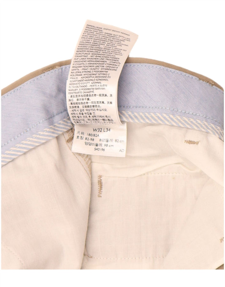 DOCKERS Muške uske chino hlače W32 L30 Bež pamuk