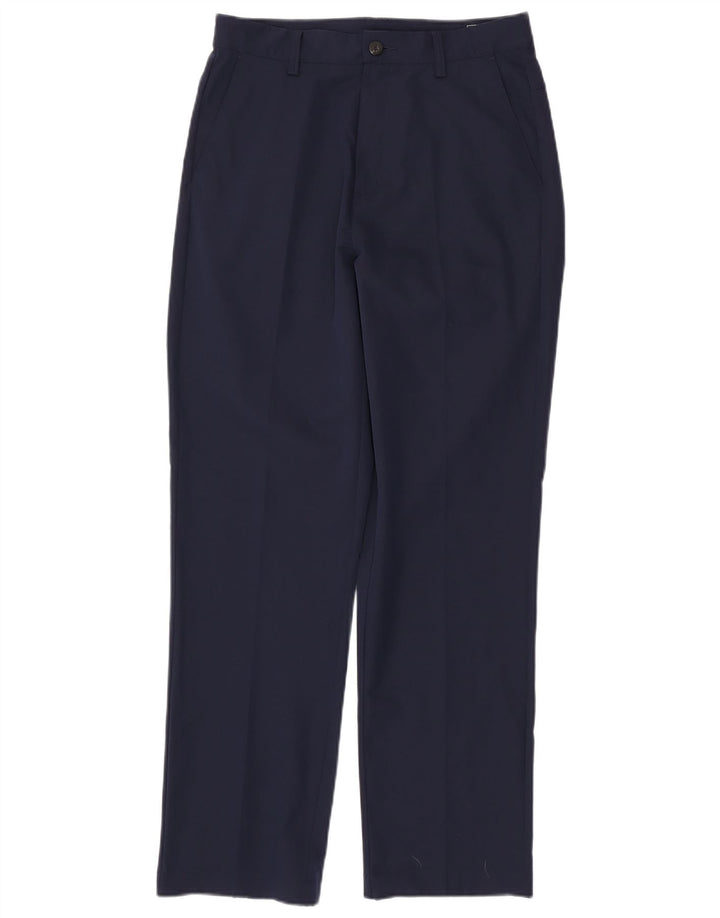 ADIDAS muške Climalite ravne chino hlače W30 L32 tamnoplavi poliester