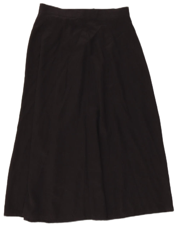 Marella ženska suknja na preklop UK 12 srednje W28 crna svila