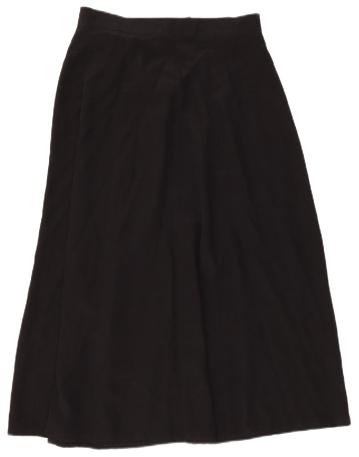 Marella ženska suknja na preklop UK 12 srednje W28 crna svila