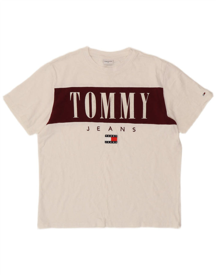 TOMMY HILFIGER Muška majica kratkih rukava s grafičkim motivima srednje bijele boje