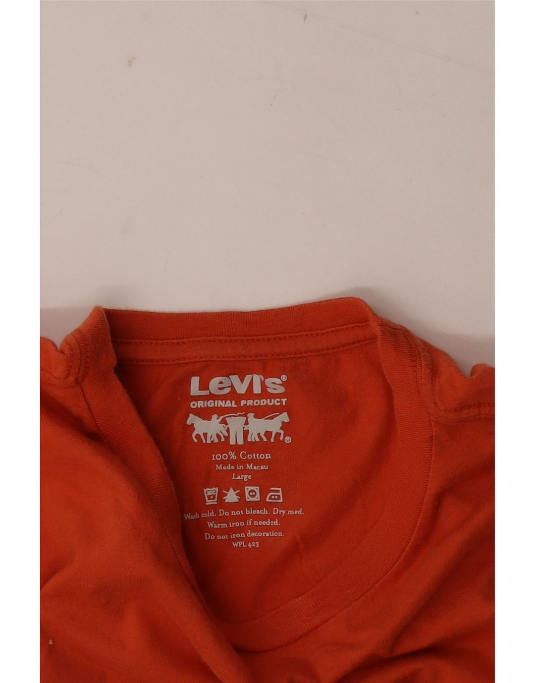 Levi's muška velika narančasta pamučna majica s grafičkim motivima
