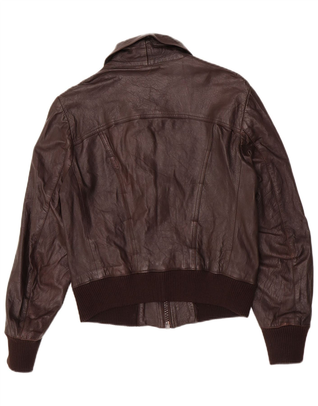 Vintage muška bomber kožna jakna IT 48 srednje smeđe kože