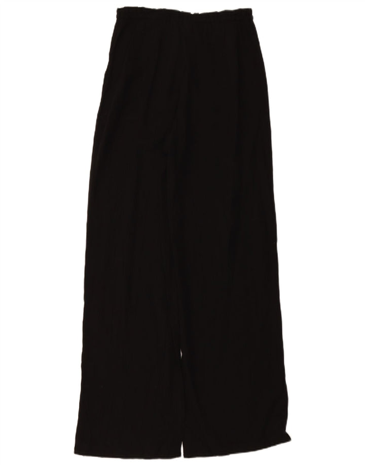 ZARA ženske široke hlače visokog struka UK 4 XS W24 L11 crne