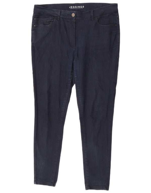 Marks & Spencer ženske jegging traperice UK 16 Large W34 L28 tamnoplavi pamuk