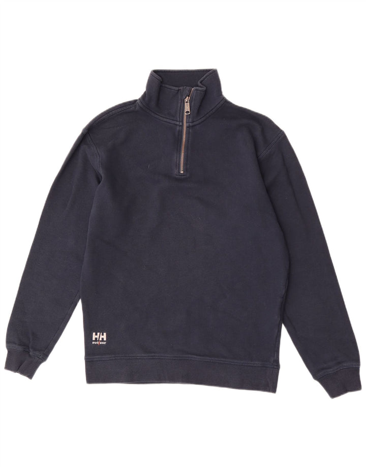 Helly Hansen muška dukserica s izrezom na patentni zatvarač Srednji tamnoplavi pamuk