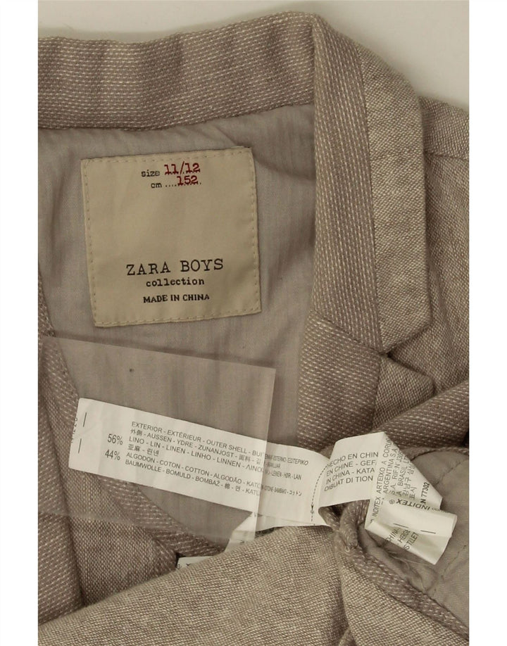 Zara Boys jakna s 2 gumba za 11-12 godina, bež platno