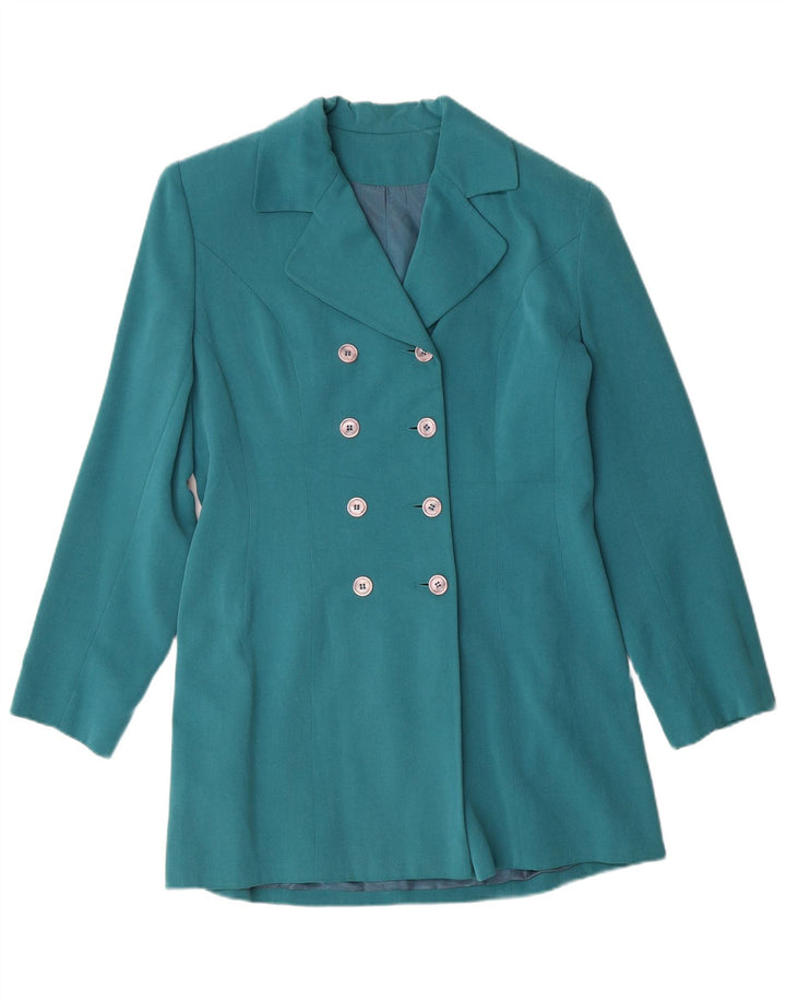 PRINCIPLES Womens Double Breasted Blazer Jacket UK 12 Medium Turquoise