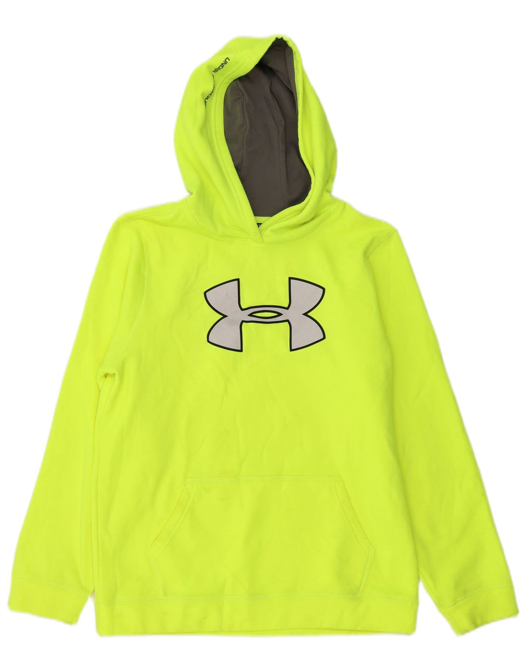 UNDER ARMOUR Majica s kapuljačom s kapuljačom s grafičkim motivima 13-14 godina XL zelena