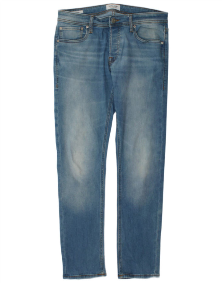 Jack & Jones Muške uske traperice W32 L32 Plavi pamuk