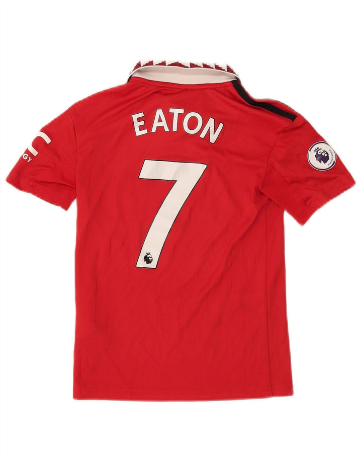 ADIDAS Boys Manchester United Graphic Polo majica 7-8 Years Red Colourblock