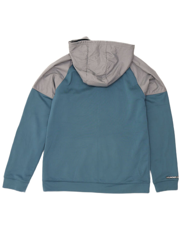 Under Armour pulover s kapuljačom s patentnim zatvaračem 13-14 godina XL plave boje