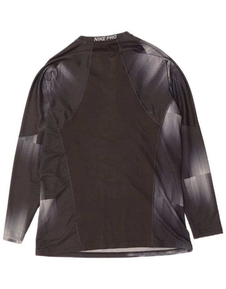 NIKE Muška majica dugih rukava, velika crna kravata, poliester