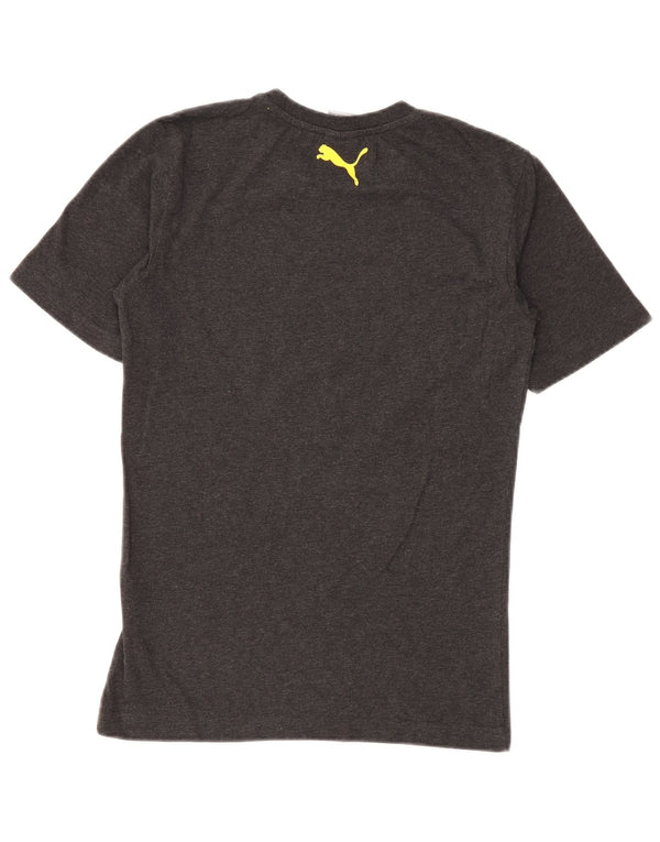 Puma Mens Graphic T-Shirt Top Small Grey Cotton