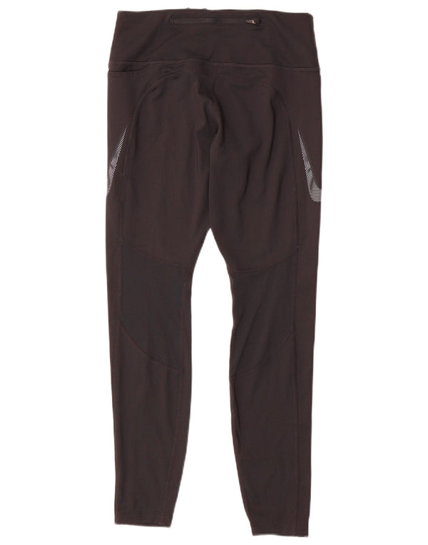 Nike Ženske Dri Fit Trenirke Hlače UK 14 srednje crne