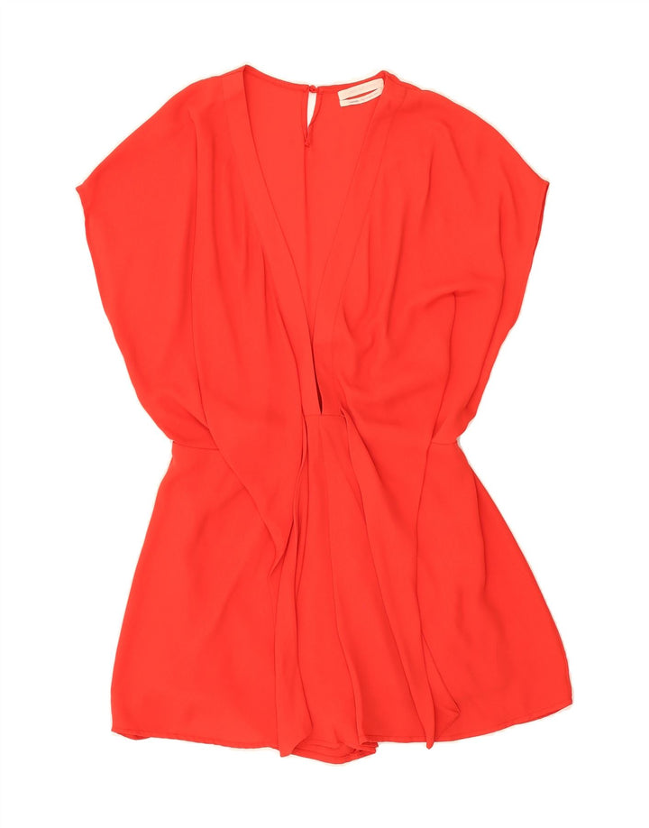 URBAN OUTFITTERS Womens Front Tie Playsuit UK 14 Medium Red Vintage Urban Outfitters and Second-Hand Urban Outfitters from Messina Hembry 
