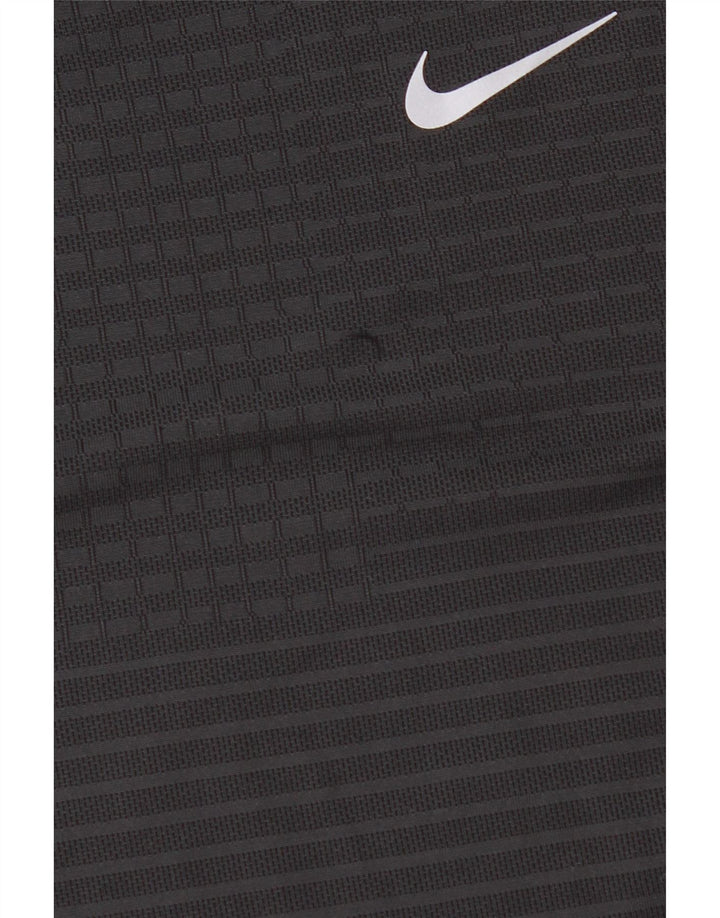 Nike Dri Fit majica kratkih rukava srednje sive pruge