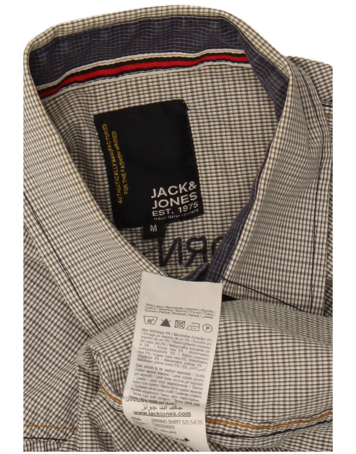 Jack & Jones muška vojna grafička košulja kratkih rukava srednje sive boje
