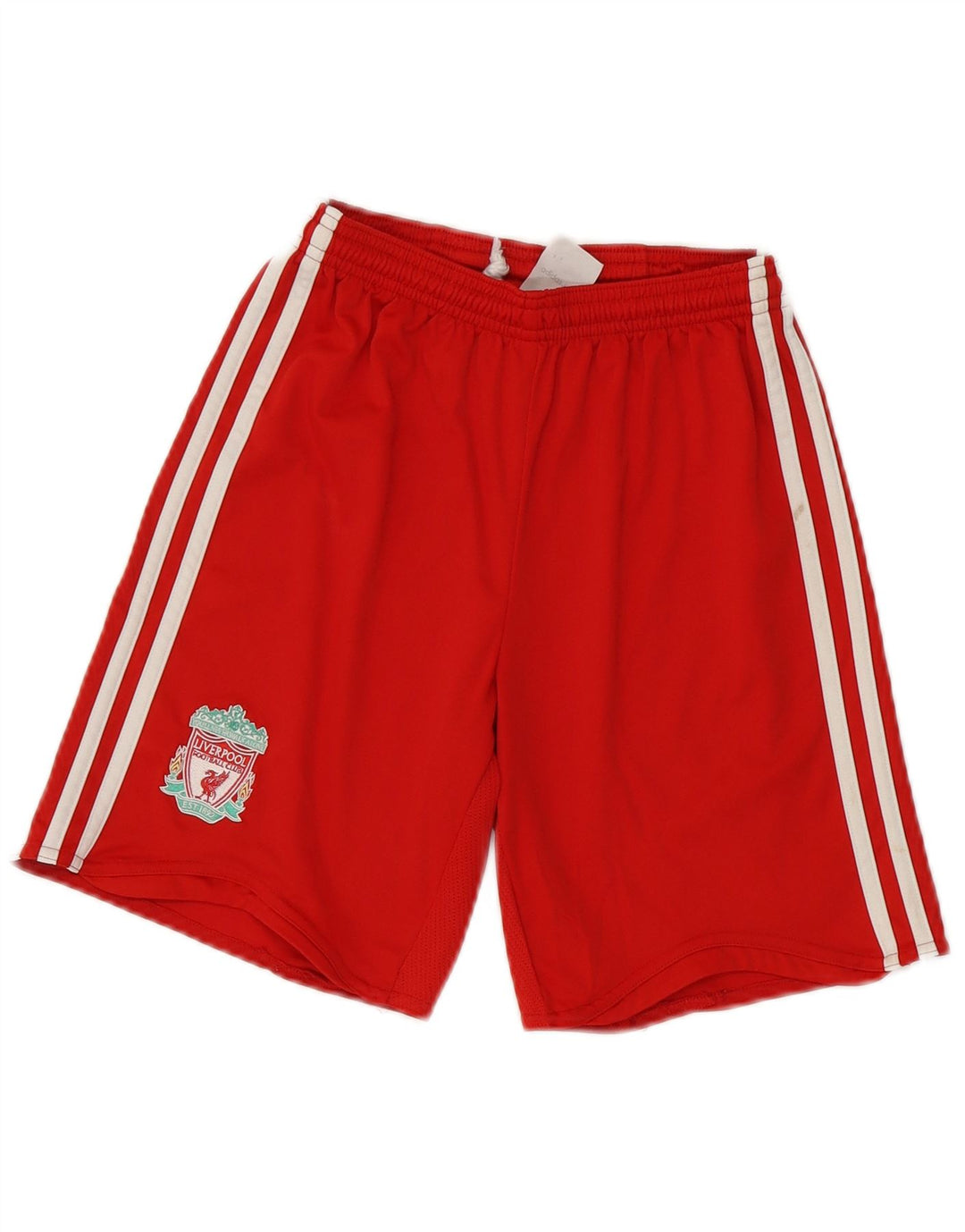 ADIDAS Boys Liverpool Graphic Sport Shorts 11-12 Years Red Poliester