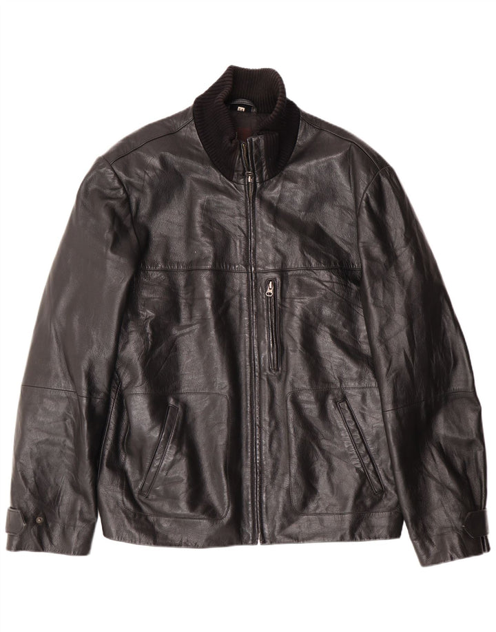 CONBIPEL muška kožna jakna IT 54 XL crna koža