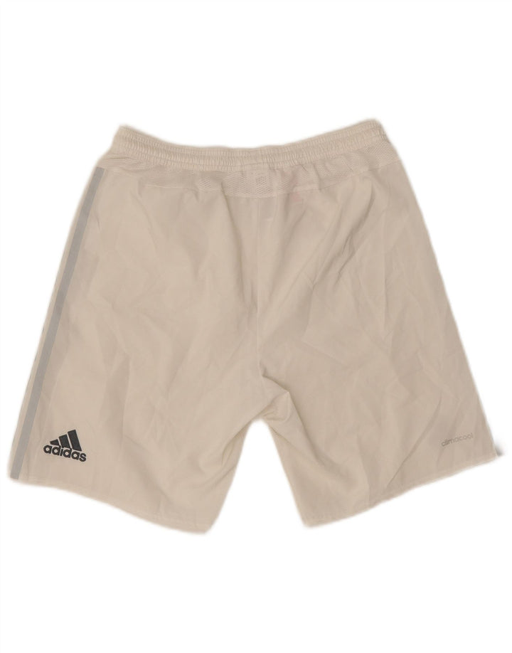 Sportske kratke hlače Adidas Climacool za dječake 13-14 godina, bijeli poliester
