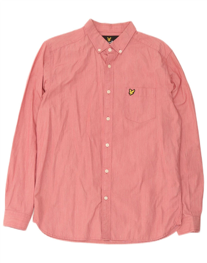 Lyle & Scott muška košulja srednje ružičaste pamučne boje