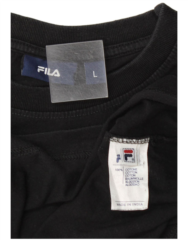 Fila muška majica kratkih rukava s grafičkim motivima, veliki crni pamuk