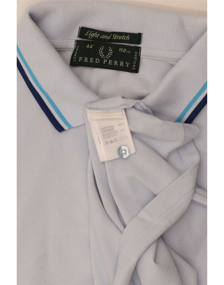 Fred Perry muška polo majica srednje plave pruge, pamuk