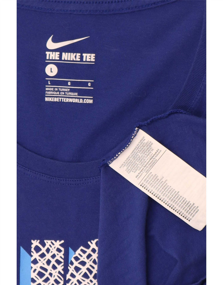 Nike muška majica s grafičkim motivima, veliki plavi pamuk