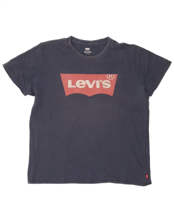 Levi's muška majica s grafičkim motivima XL tamnoplavi pamuk