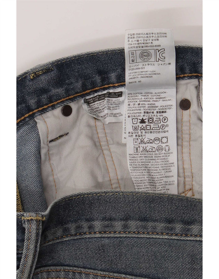 Levi's muške 522 ravne traperice W30 L30 plavi pamuk