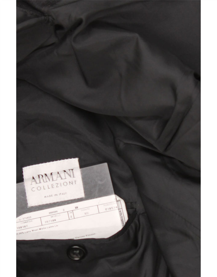 ARMANI COLLEZIONI Muška jakna sa 3 gumba IT 52 XL crna vuna