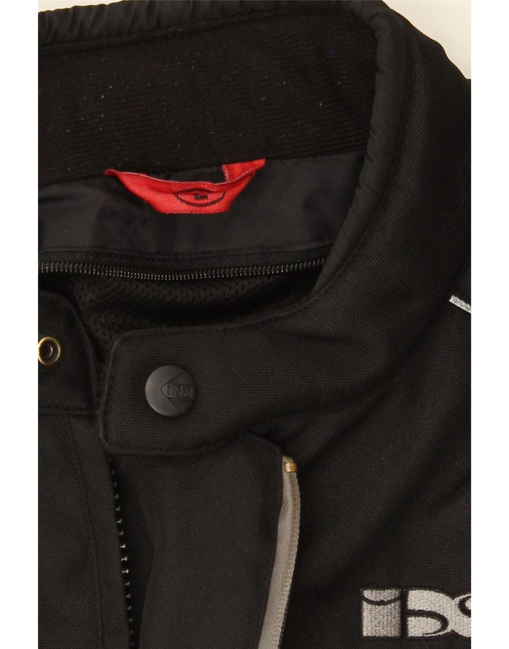 IXS Mens Graphic Racer Jacket UK 40 Large Black Colourblock Polyester Vintage IXS and Second-Hand IXS from Messina Hembry 