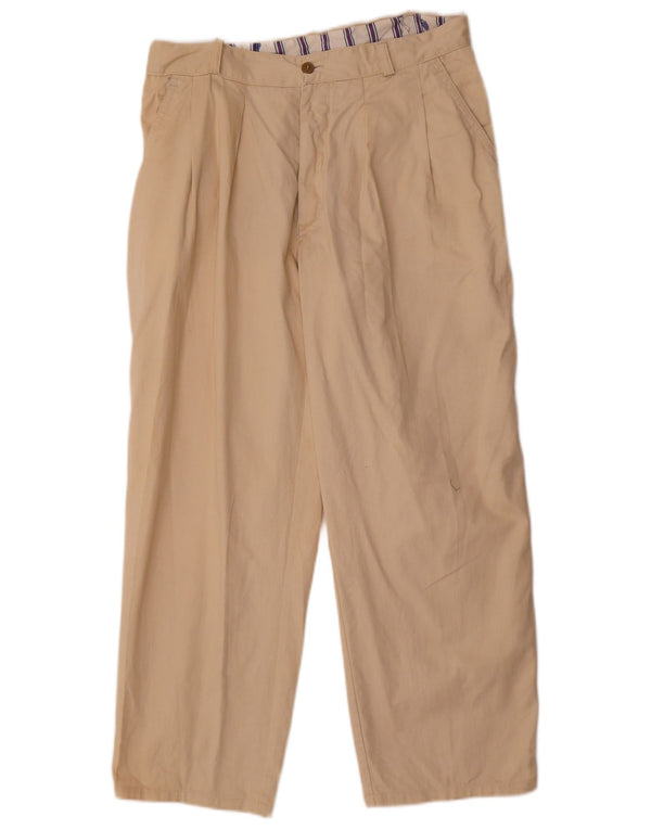 Vintage muške chino hlače s klinovima IT 50 Large W34 L26 Bež