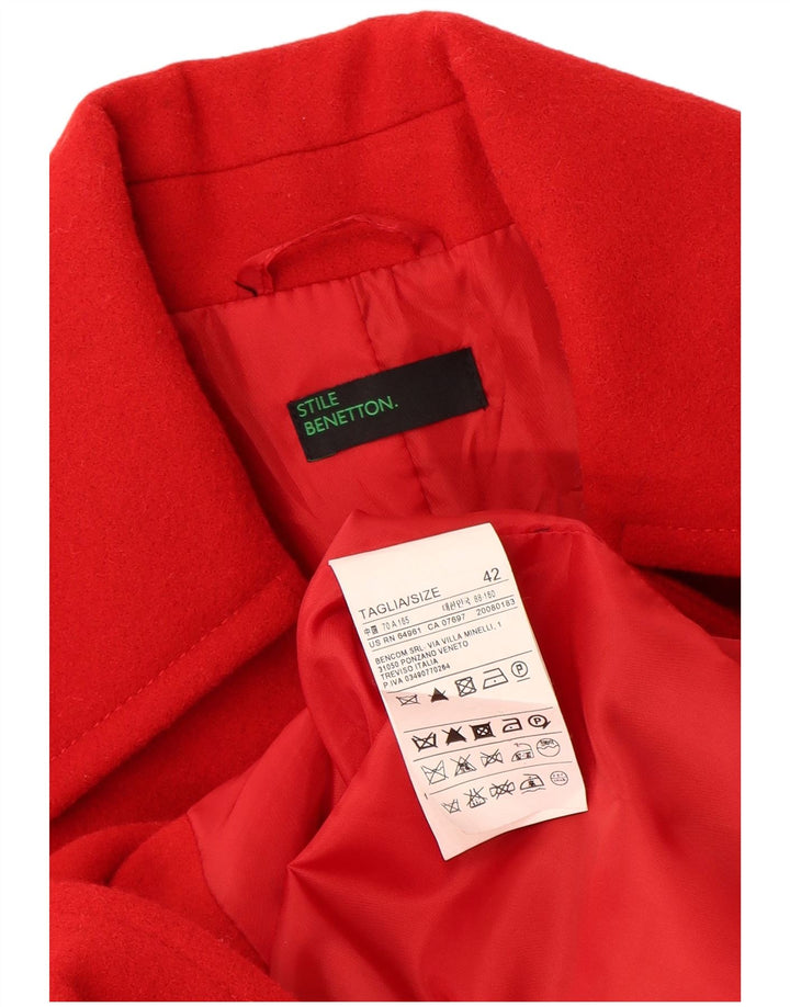 Benetton ženski kaput IT 42 srednje crvene vune