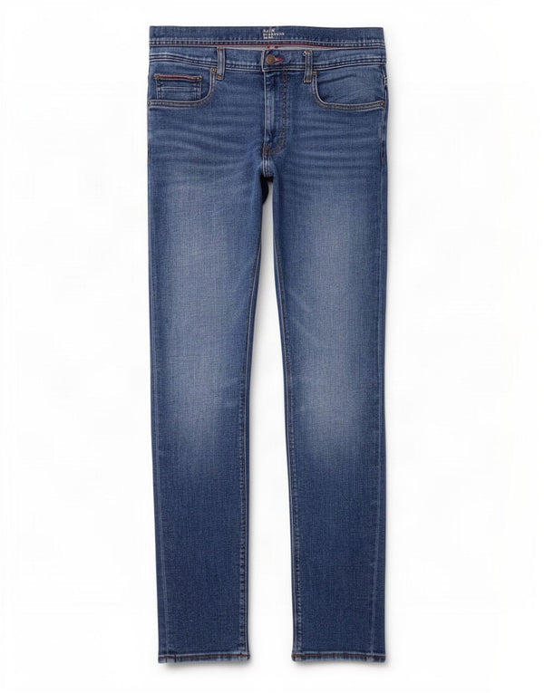 Tommy Hilfiger Mens Bleecker Slim Jeans W36 L34 Plavi pamuk