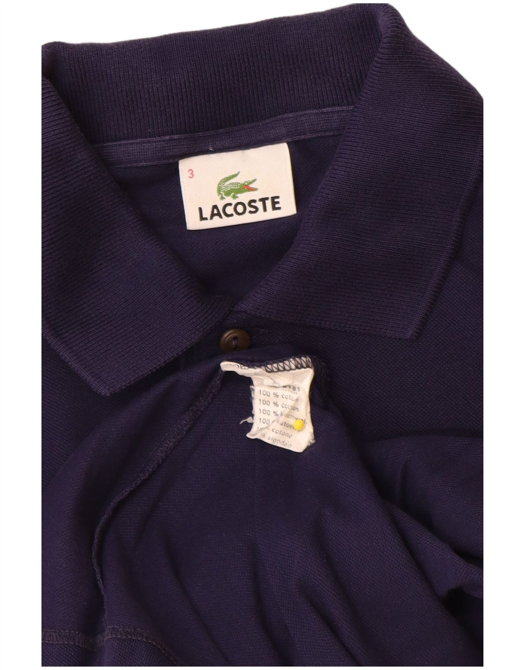 Lacoste muška polo majica veličine 3 mala tamnoplava pamuk