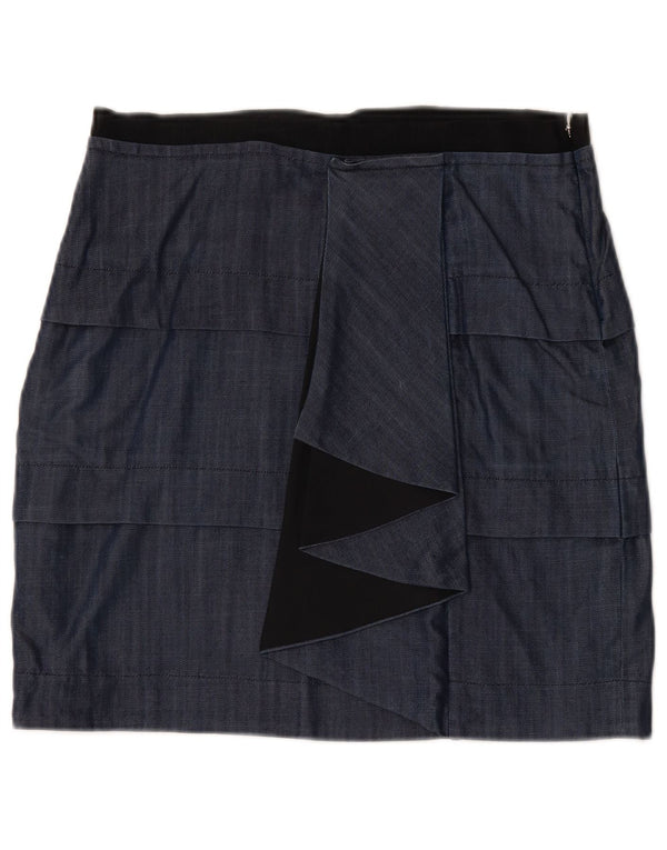 Max&Co. Velika ženska suknja s peplumom W32 mornarsko plava viskoza