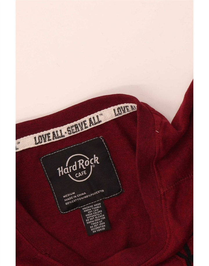 Hard Rock Cafe Ženski džemper Phoenix UK 14 Srednje bordo