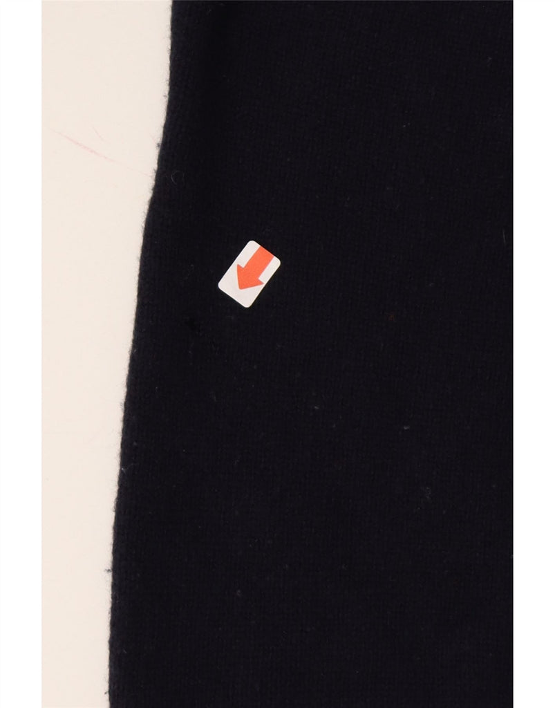 BURLINGTON Mens V-Neck Jumper Sweater IT 52 Large Navy Blue Argyle/Diamond Vintage Burlington and Second-Hand Burlington from Messina Hembry 