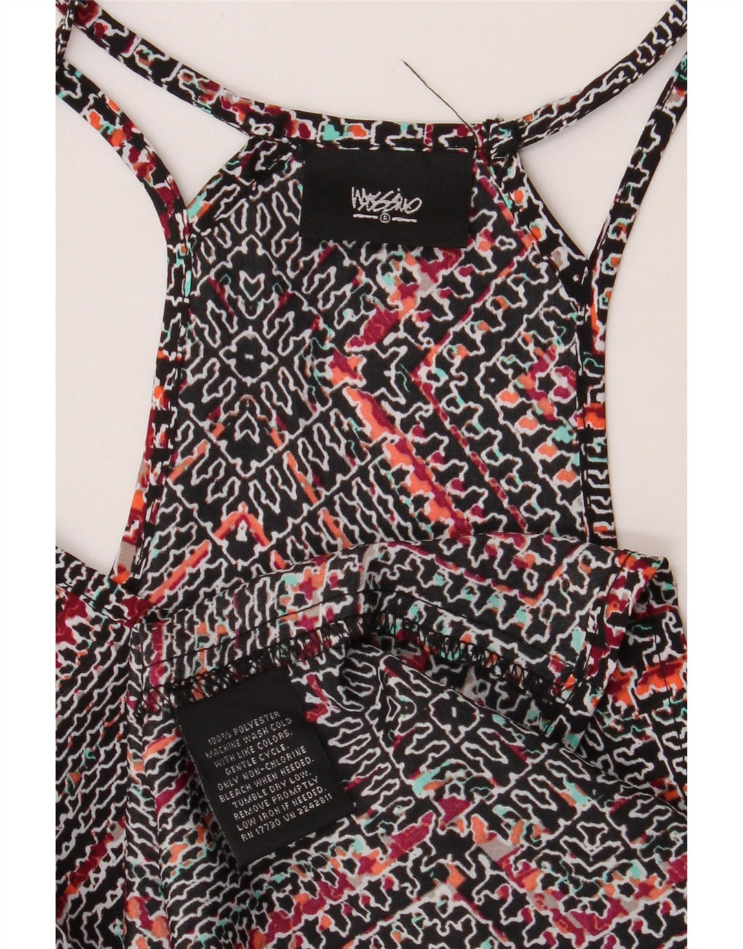 MOSSIMO Womens Sleeveless Tunic Top UK 16 Large Multicoloured Geometric Vintage Mossimo and Second-Hand Mossimo from Messina Hembry 